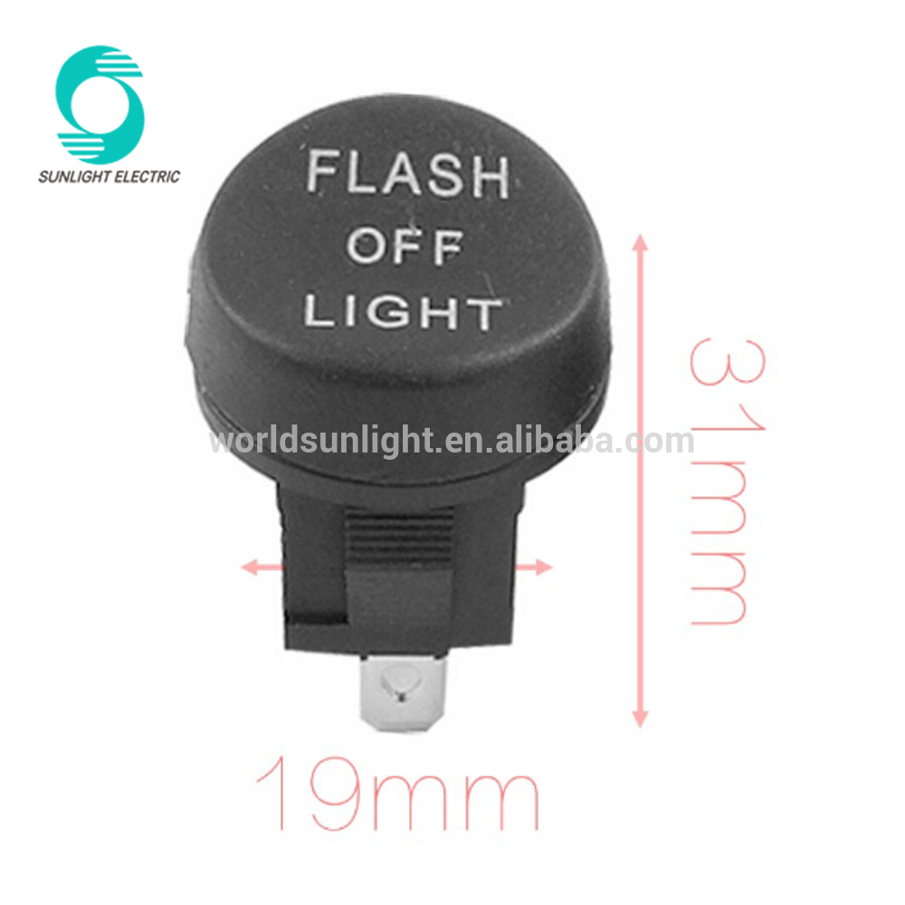 Mount 19mm x 12mm (LW) 6A 250V 10A 125V AC SPDT On-Off FLASH OFF Light 3 Position Rocker Switch