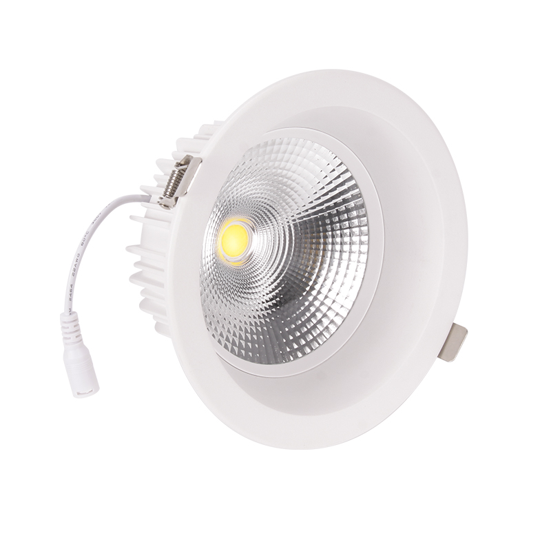 100lm/w 30w cob downlight, energy-saving IP40 6 8 led light home