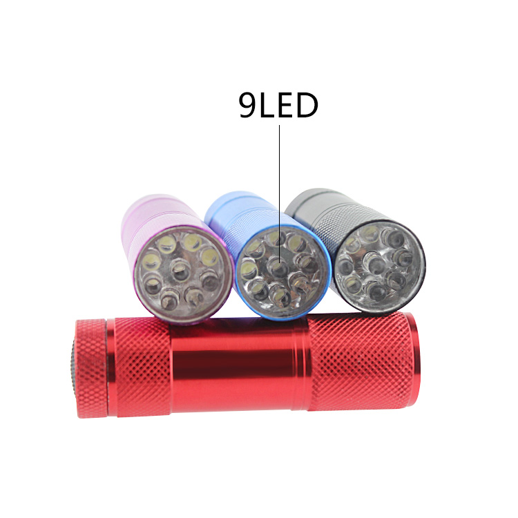 Discount Sales 9 Leds Promotion Item Mini LED Portable Flashlight