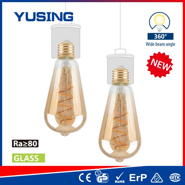 Edison Light Bulb 240V European Classic Style ST58 4W Filament LED Bulb