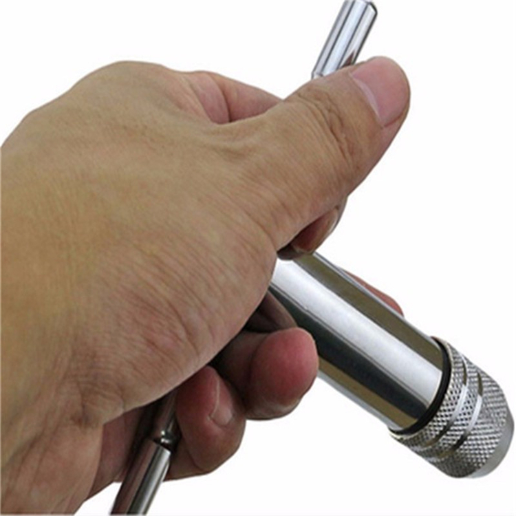 Drillpro T-Handle Ratchet Tap Wrench Durable Machine Screw Thread Metric Plug Tap Machinist Tool