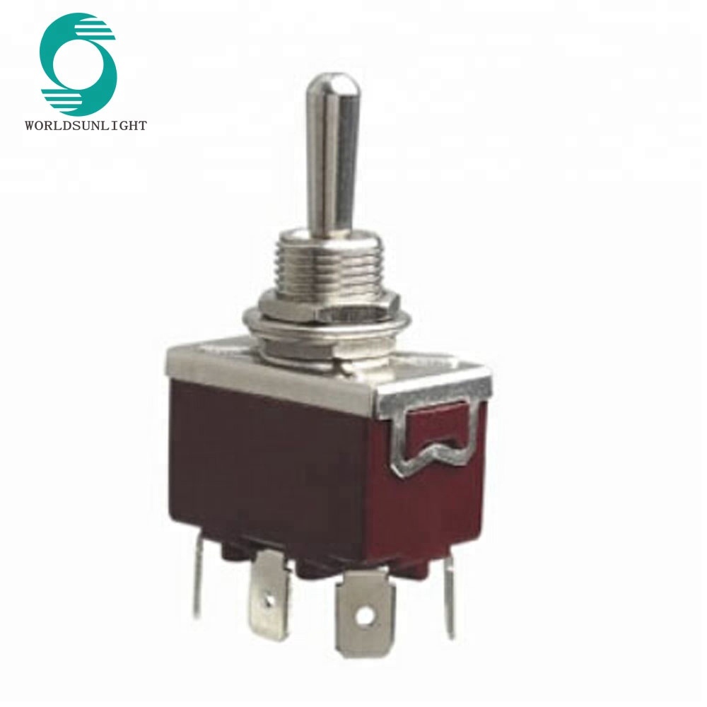 KN3(C)-203P/213P/223P DPDT 6 PIN 3-way medium toggle switch