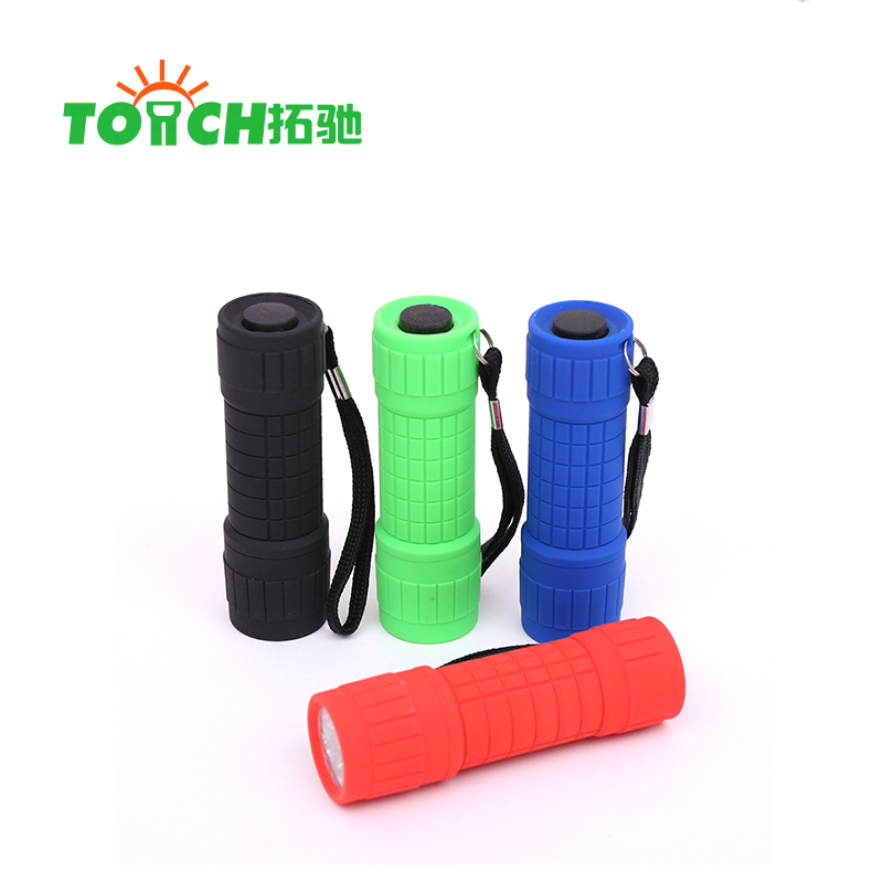 Factory Direct Rubber Mini Torch flashlight Led Flashlight