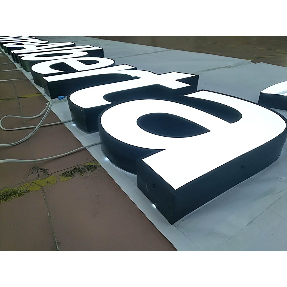 Customized shop sign acrylic board commercial signage park vintage frontlit signage for hotel