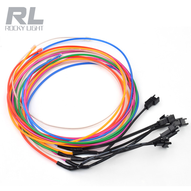 Super bright EL Wire lighting glow cable el wire glasses el mask hat clothes