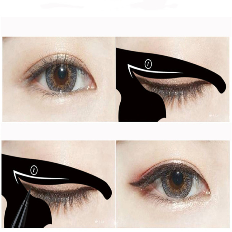 OutTop Hot Selling Women Cat Line Pro Eye Makeup Tool Eyeliner Stencils Template Shaper