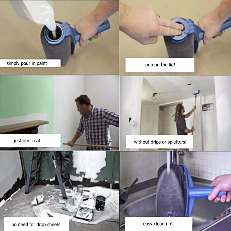 Good Design Hot Sale 5pcs/set Multi Functional Paint Roller Brush Room Wall Painting DIY Tools