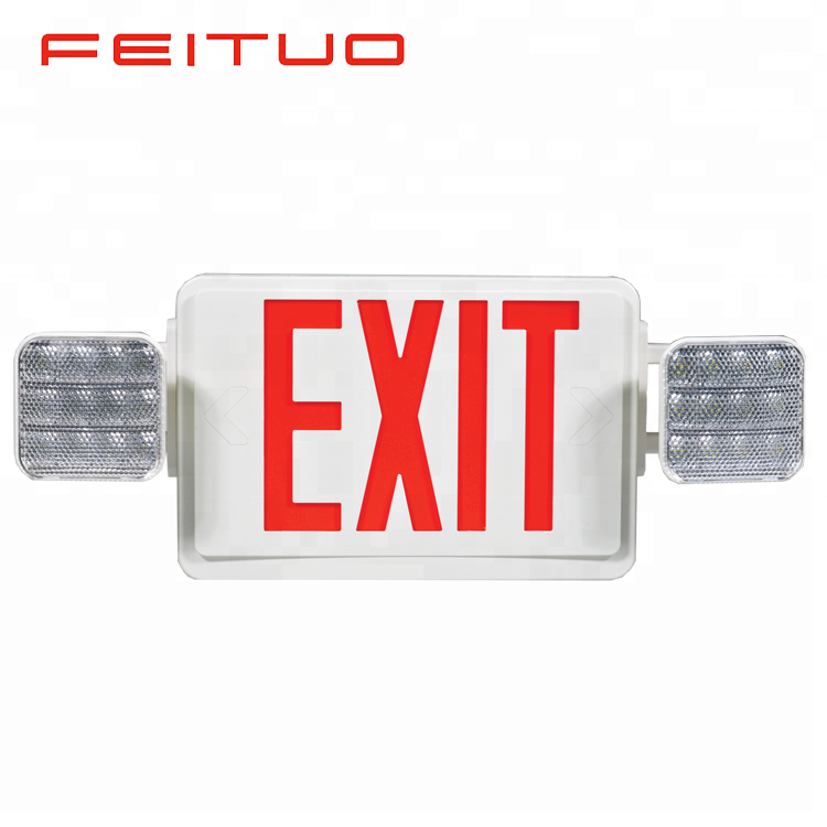Easy installation ultra bright exit signs with emergency lights