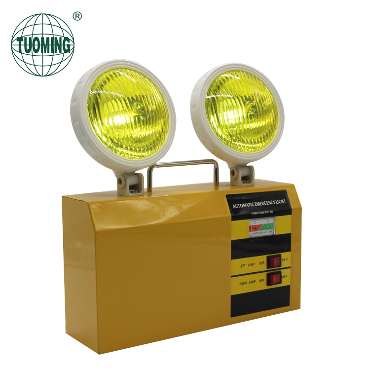 long lasting LED Emergency Light 12V explosion proof fire rechargeable led emergency twin spot light