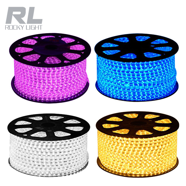 High quality 110V 220V LED strip light red/blue/RGB IP65 waterproof flexible strip light