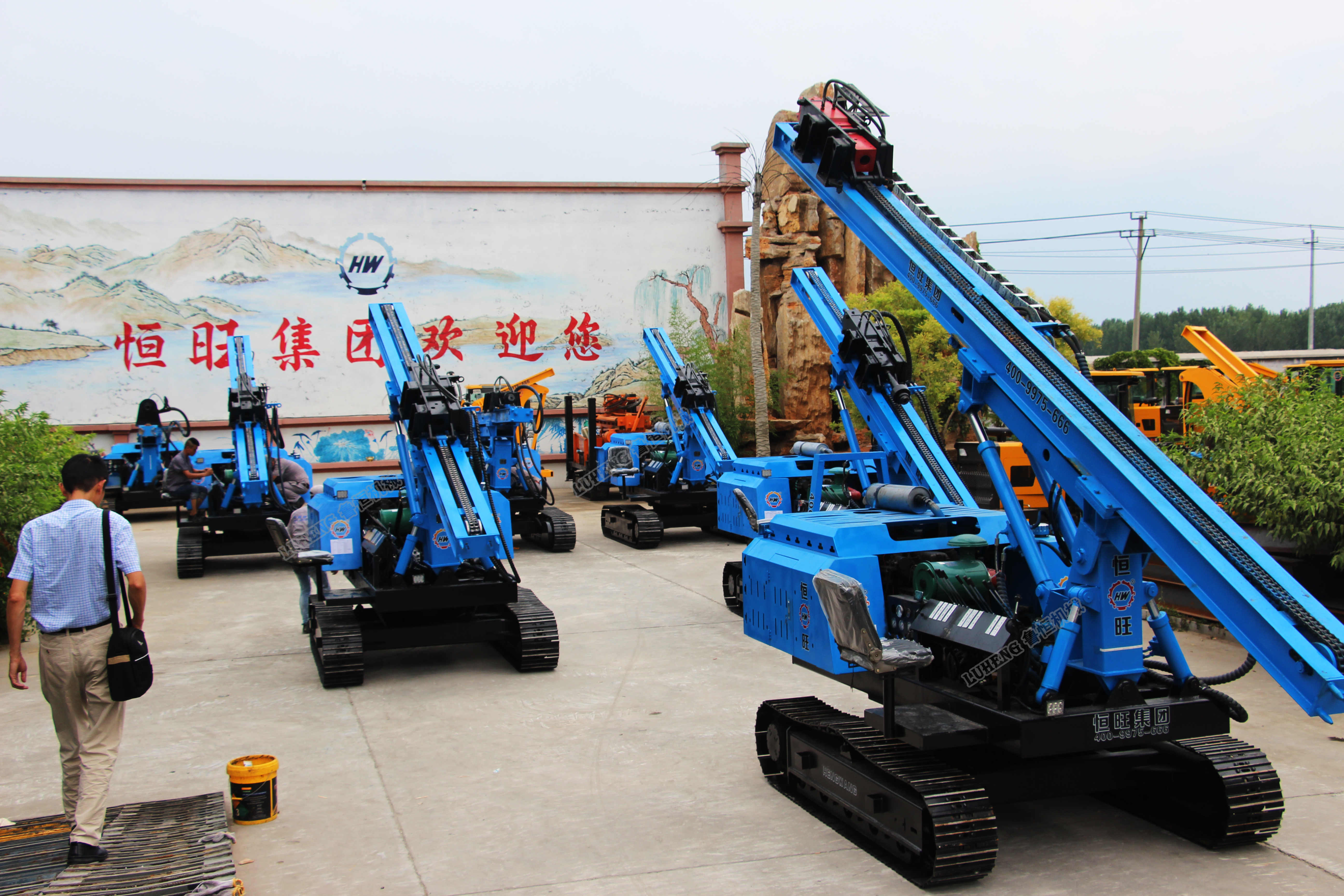 10 meter Depth pile driver piling machine piling machine tractor