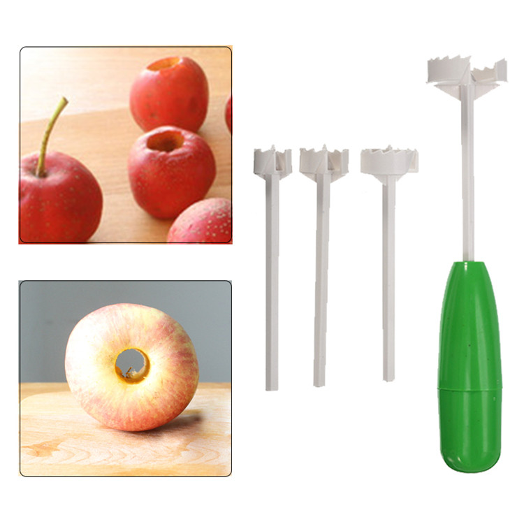 Separator Vegetable Drill Kitchen Supplies Handheld Fruit Corers Remover Set for Vegetables Dig Hole Opener Core Remove Device