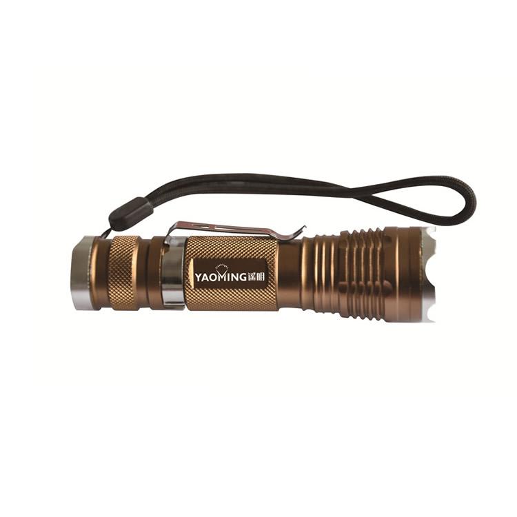 High quality T6 10W zooming aluminum flashlight with SOS function