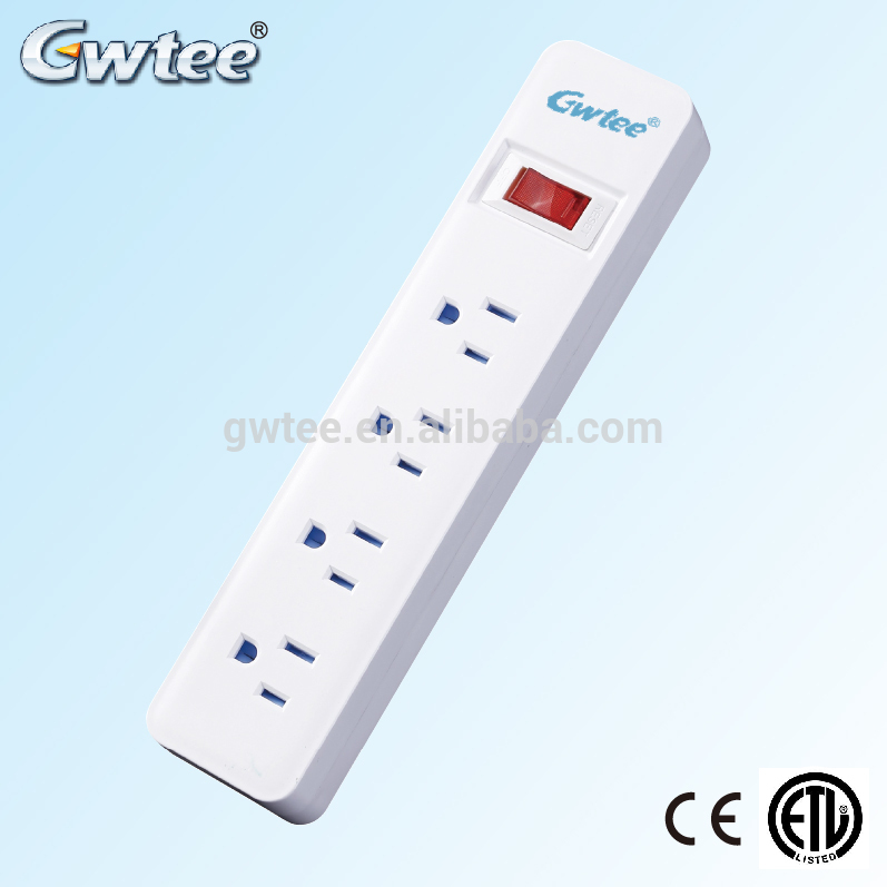 Best selling products 15A 125V 1875w electrical outlet surge protector RA-6205