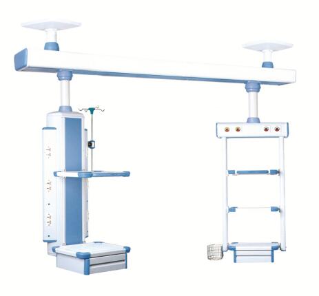 double arm medical gas pendants for ICU room