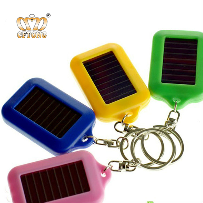 Convenient pocket 3 Led keychain solar light