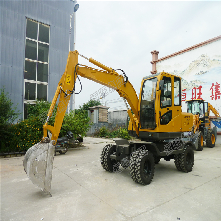 full hydraulic small wheel excavator mini excavator for sale