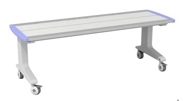 Mobile vet/human simple digital radiolucent x-ray bucky table for C-arm