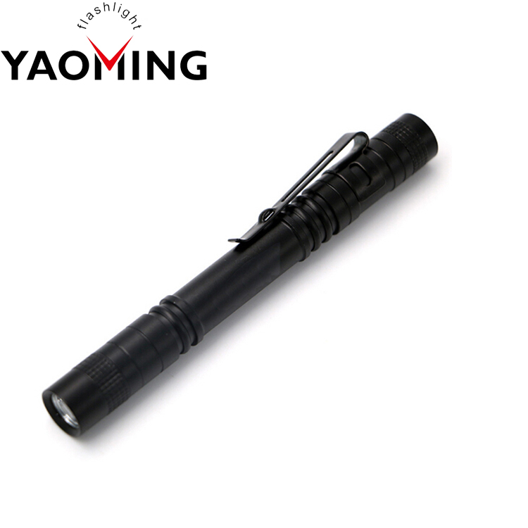 Promotional AAA battery Aluminum XPE Led Pen flashlight with Pen Clip