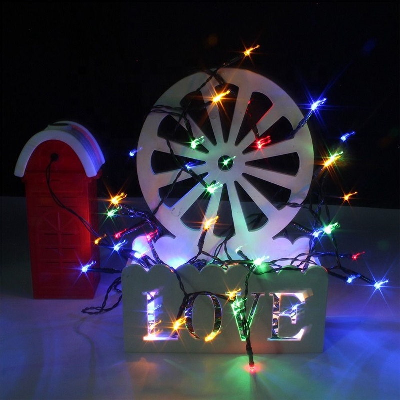 Waterproof Seawater Salt Water Powered 100LEDs 200LEDs WW CW Colorful LED String Lights for Christmas Holiday Party