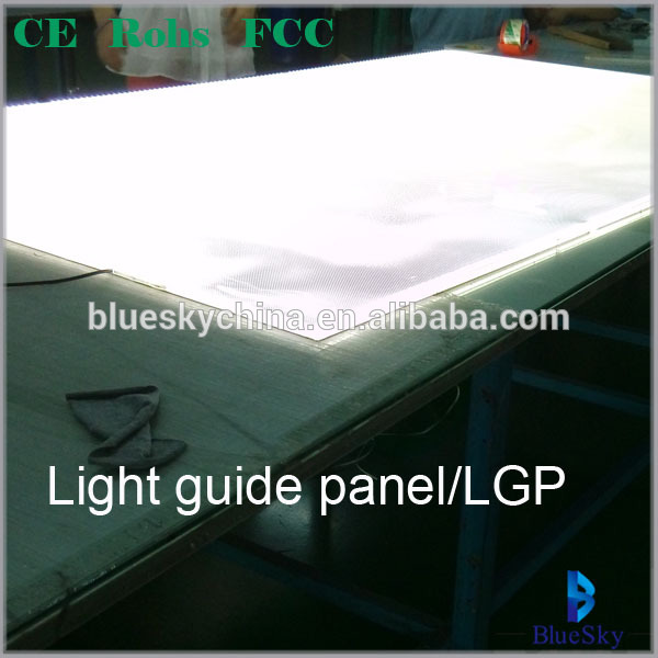 Good quality LED Acrylic PMMA sheet LGP light guide panel with laser dot