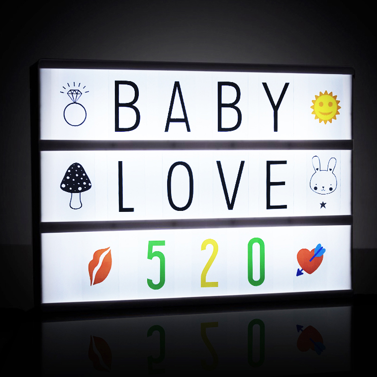 2018 The best Original Marquee Light Box A5 size led magnetic Letter Lightbox