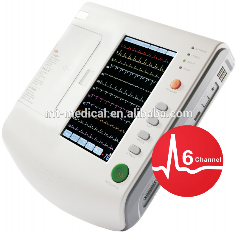 Portable 6 lead ECG handheld 6 channel ecg Machine