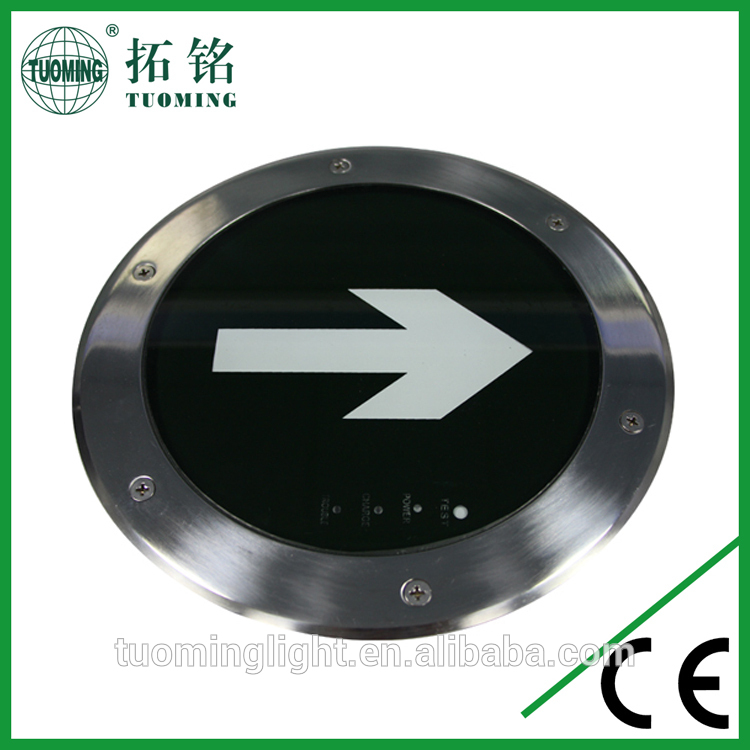 AC 85/265V IP65 round underground floor type emergency evacuation direction burid light