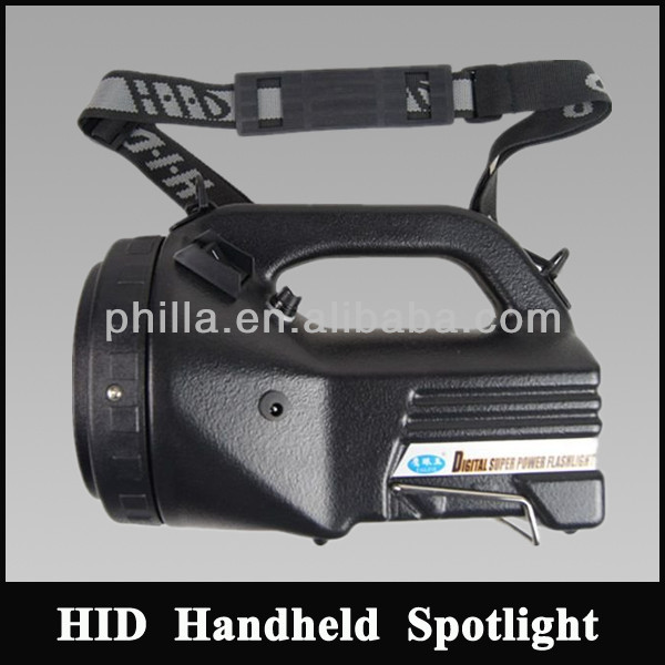 35w Rechargeable HID Searchlight,12V 7Ah Lead Acid Handheld Spotlight 3500Lm Portable Marine Lamp