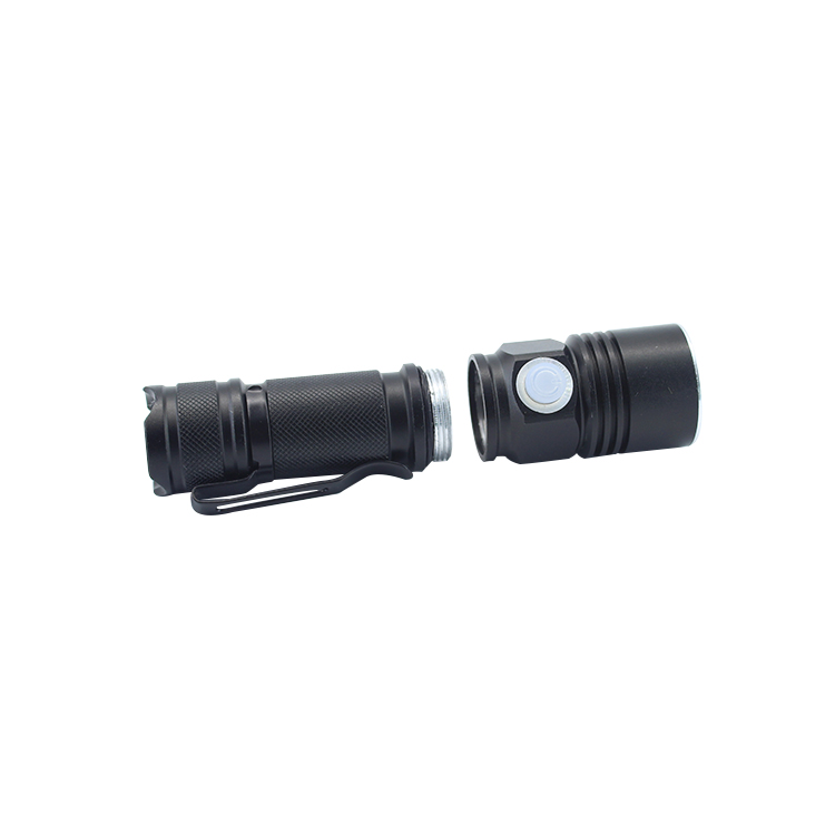 T6 10W led torch flashlight three models function technical led torch 1000 lumens led flashlight with pen clip