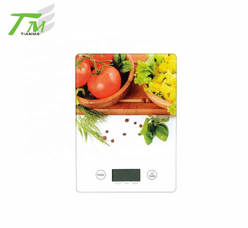 Colorful or picture printed kitchen weighing scale platform kitchen food scale