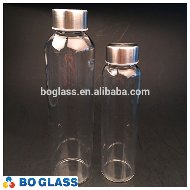 500ml/600ml/700ml borosilicate glass water botte