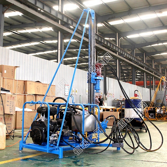 Pneumatic water borehole core drilling machine