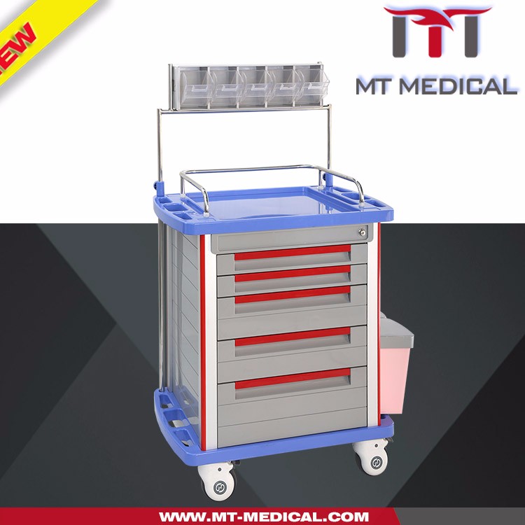 ABCDF MAT-1A, IB Hospital Medical Mobile Anesthesia Cart With Drawers