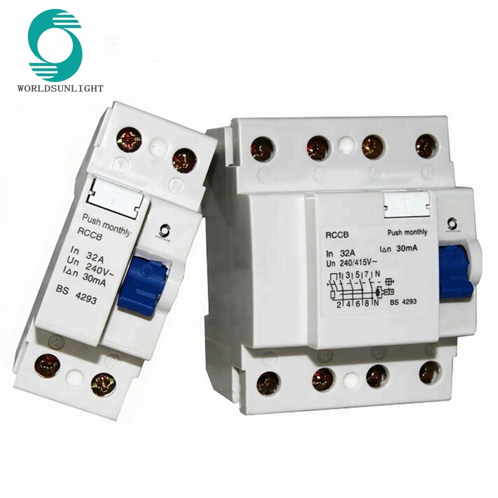 XF360 series F362 F364 10ma 30ma 100ma 300ma 500ma 16A - 100A 2 pole 4 pole residual current circuit breaker rccb rcd