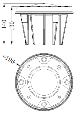 GS-HP/Y  Heliport led Inset Guidance white Light