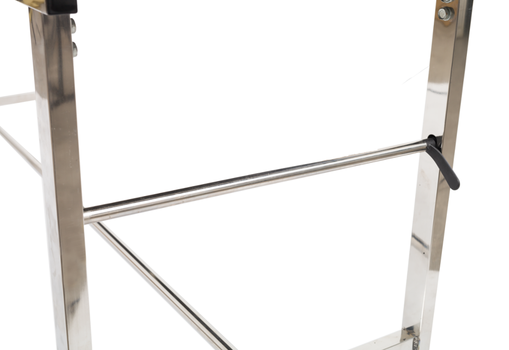 stainless steel medical examination couch table with lifting back rest