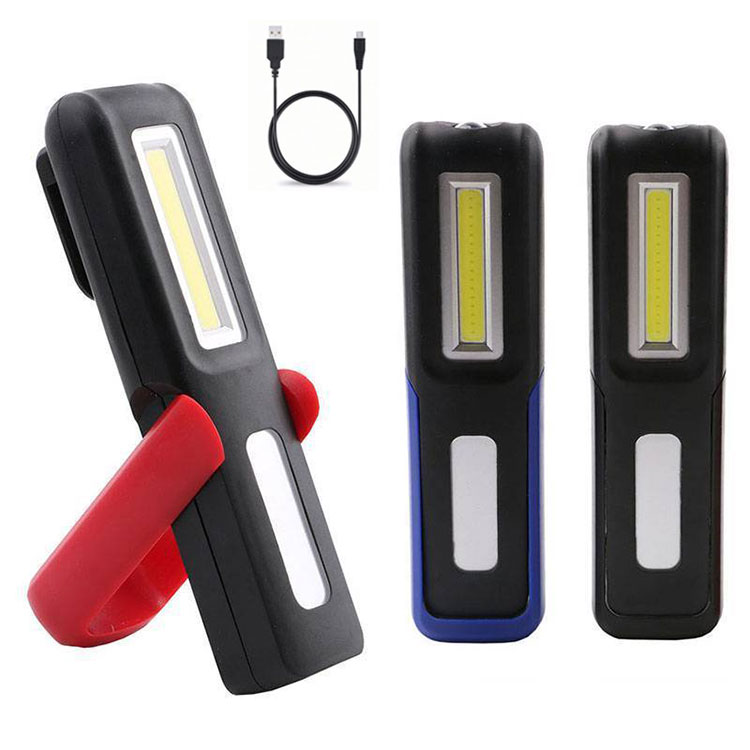 1200mAh rechargeable Li-ion battery  powered cob led flashlight