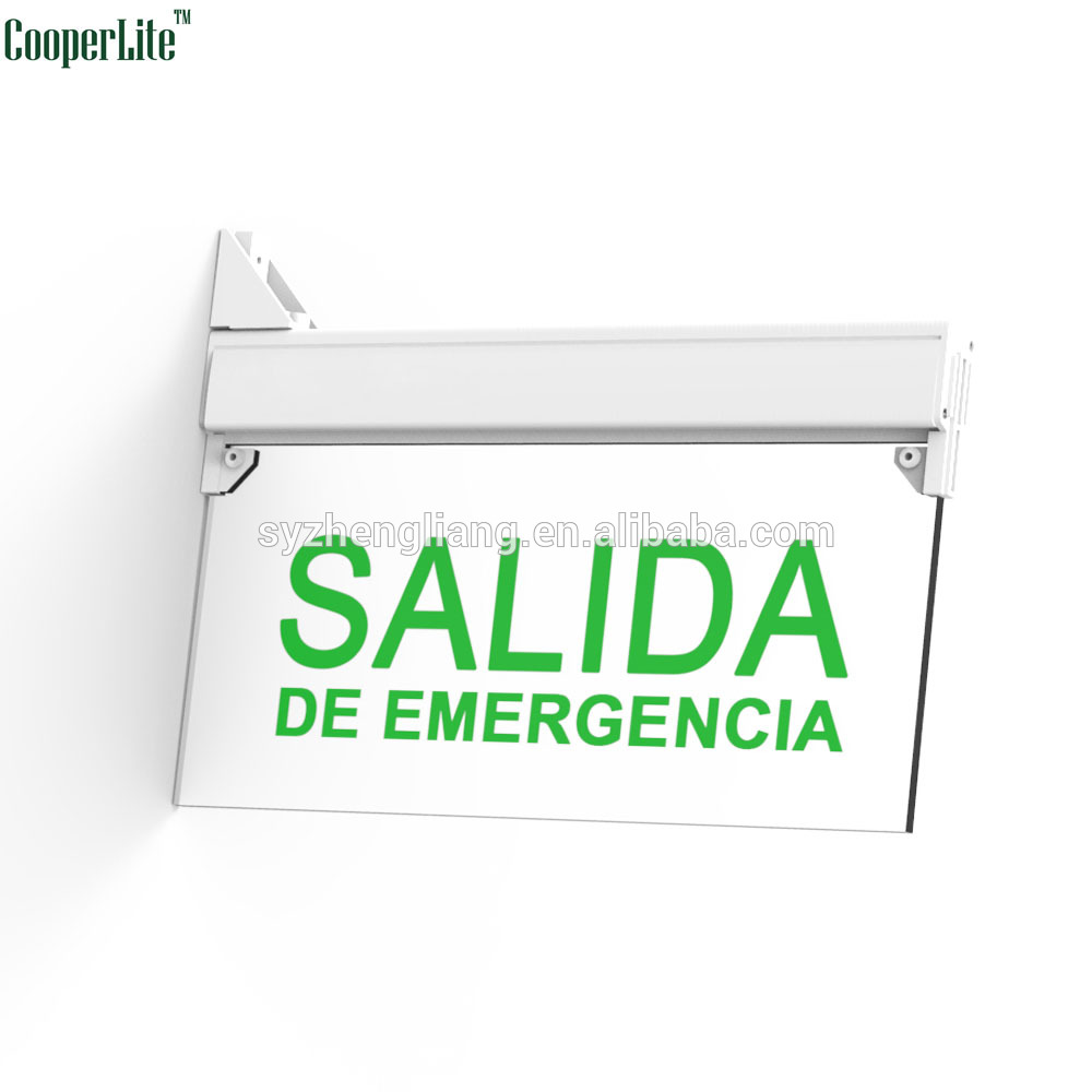 CooperLite PVC + acrylic hanging SALIDA Exit Sign