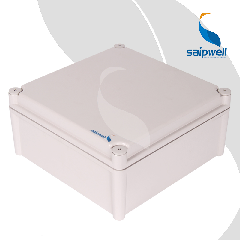 SAIPWELL Y IP66 DS-AG-2828 280*280*130 ABS Plastic Grey Cover Enclosure Outdoor Distribution Terminal Box