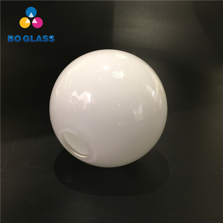 Opal White Glass Ball Hanging Lamp Hollow Glass Balls with Holes