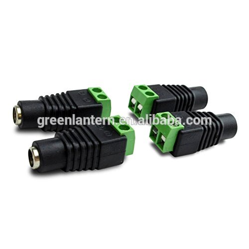 LED Light Strip DC Jack Connector - Female to Screw Terminal - For LED Tape Light power and DC connections