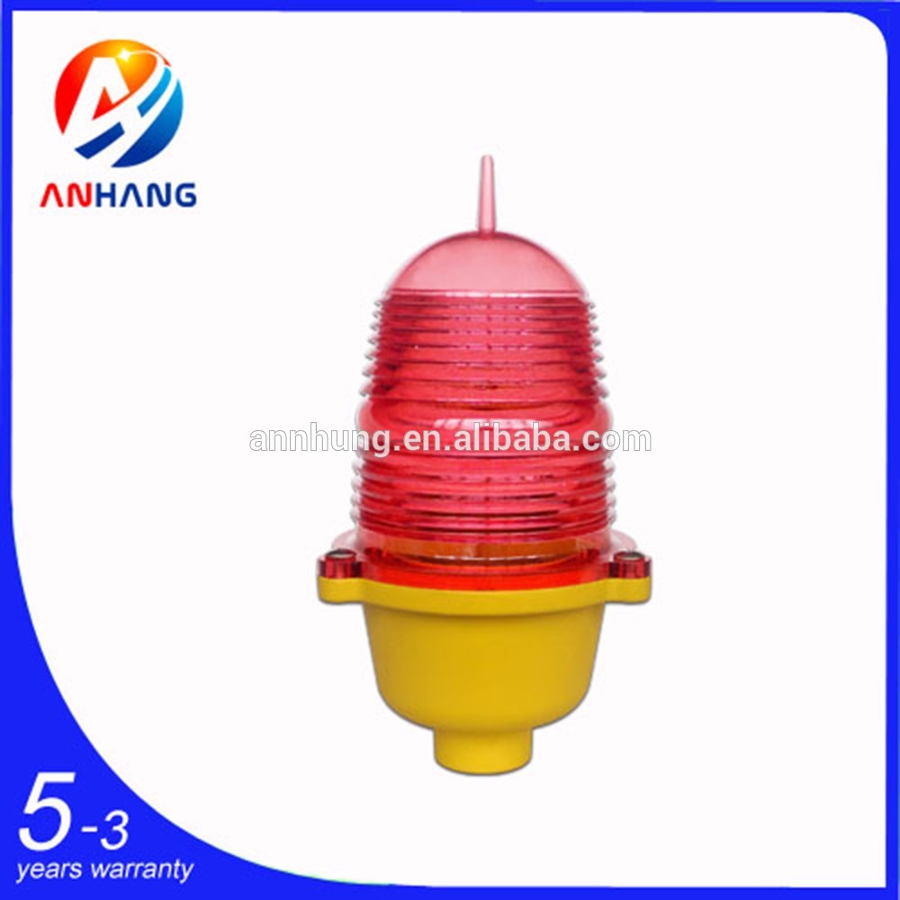 HOT SALE LED low intensity red aviation obstruction light/aircraft warning light for telecom tower chimney