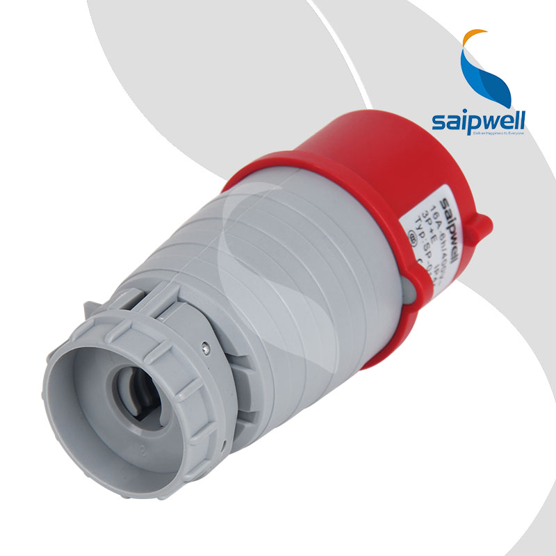 SAIPWELL/SAIP 4P 16A 400V IP44 Industrial Electrical Waterproof Plug