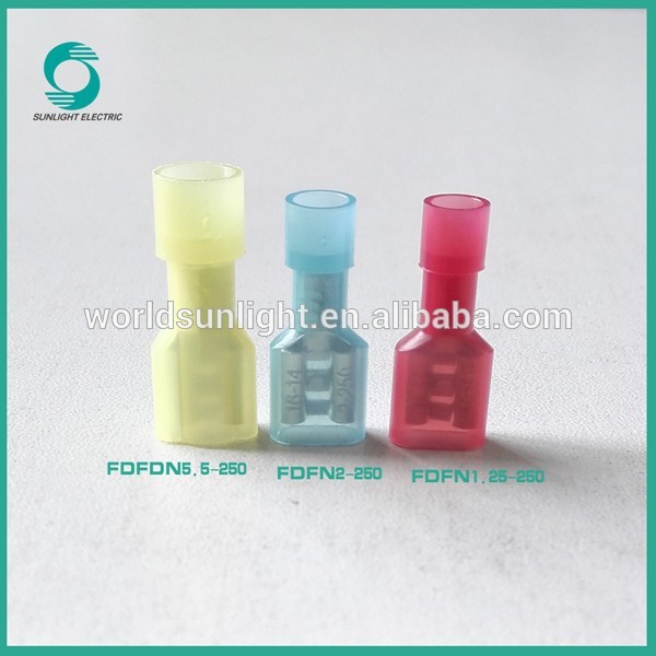 Easy to wire FDFN series cable connector terminal nylon female fully insulated joint