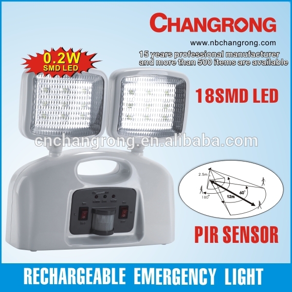 CR-7004M Super Bright PIR Sensor Exit Light Rechargeable Emergency Light PIR Sensor Light