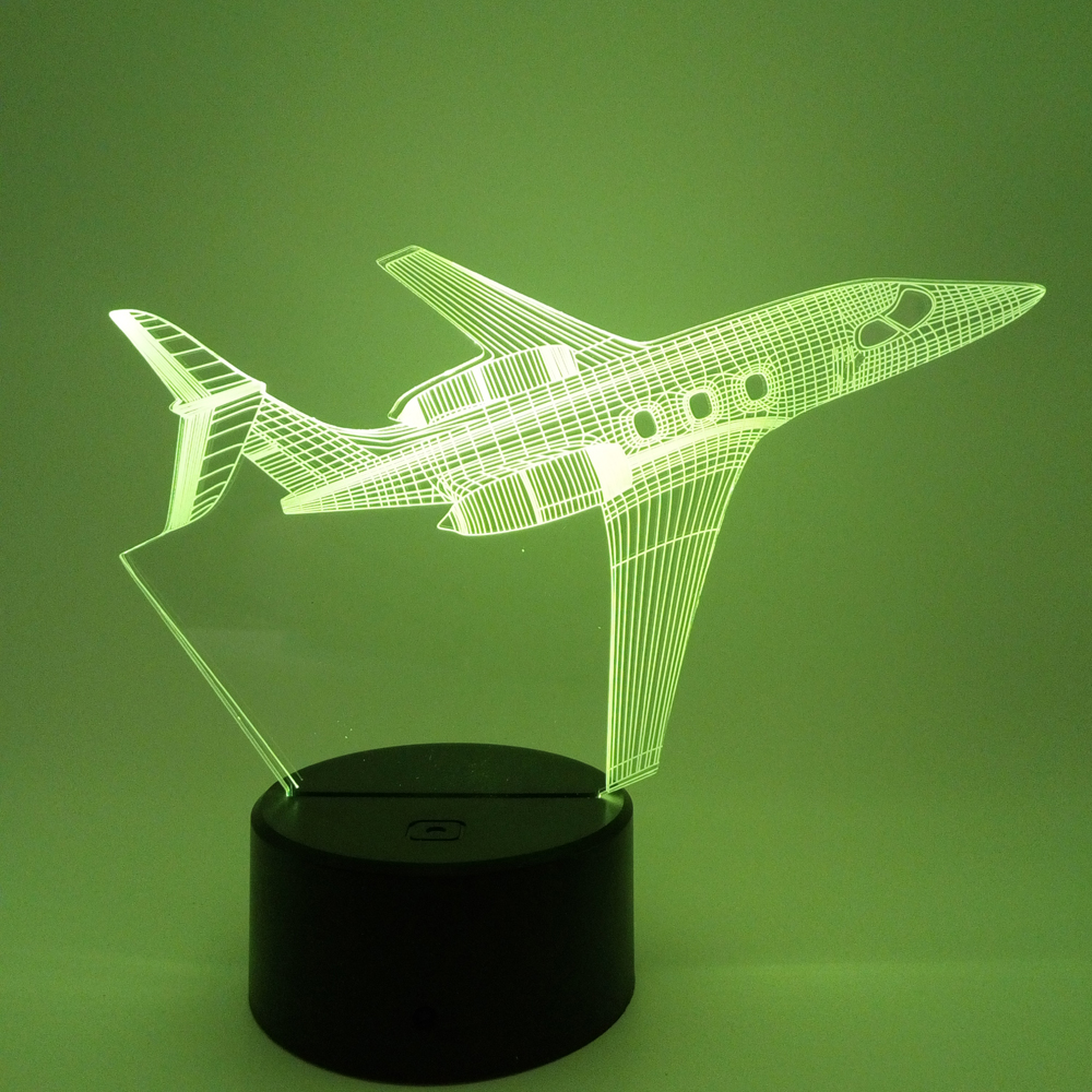 2019 3D LED Acrylic Night Light Small Decorative Articles Customizable RGB Touch Button Anime Desk Lamp Exported  to Europe