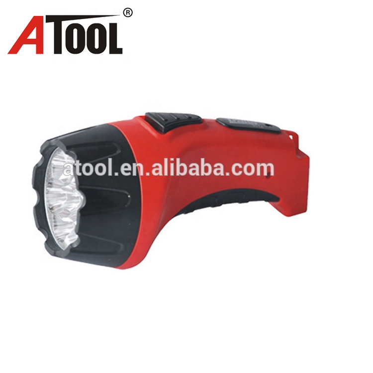 Cheap wholesale 7+3led ABS plastic rechargeable led torch flashlight