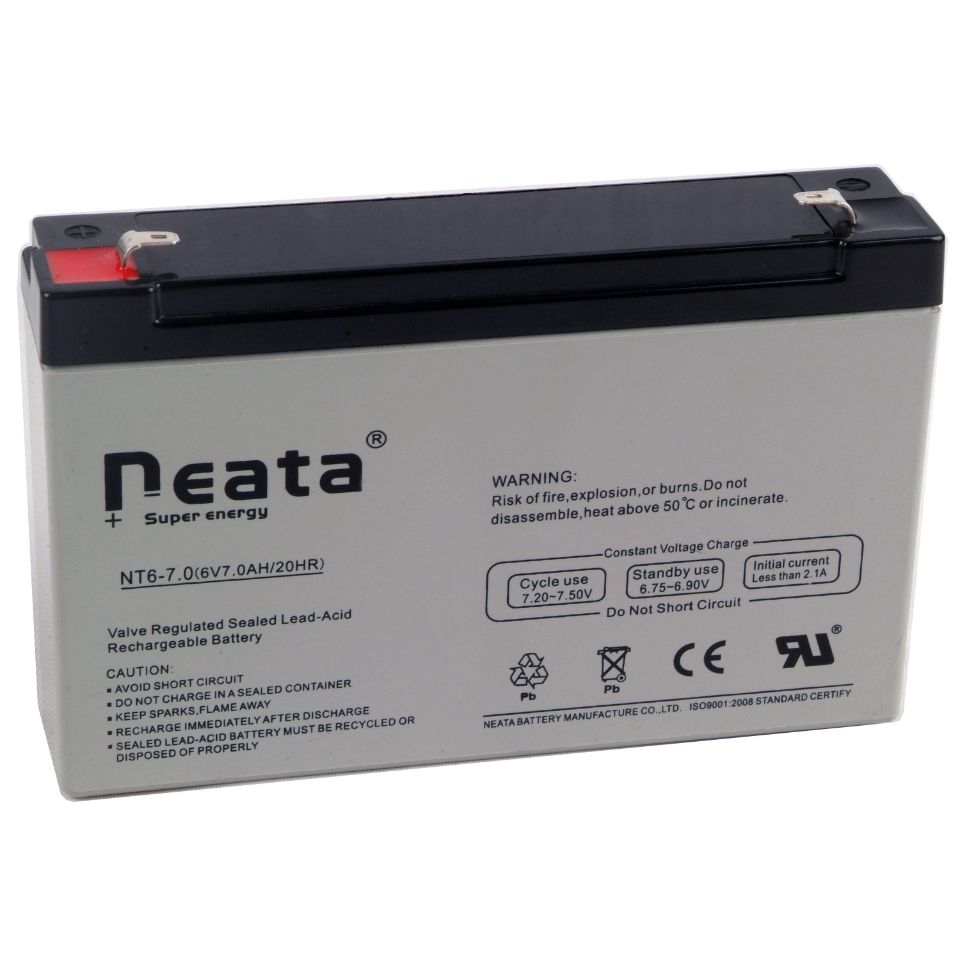 6v Rechargeable Battery 7ah for storage use with CE ROHS ISO certified