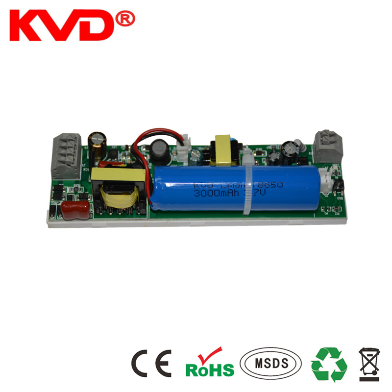 KVD LED emergency light battery backup conversion kit for LED emergency bulkhead Non-maintained